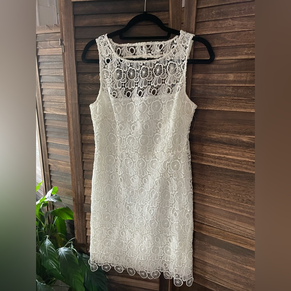 White lace dress